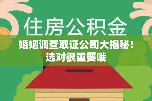 罗源婚姻调查取证公司大揭秘！选对很重要哦